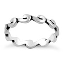 Sterling Silver Wave Ring