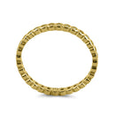 Yellow Gold Eternity Stackable CZ Ring