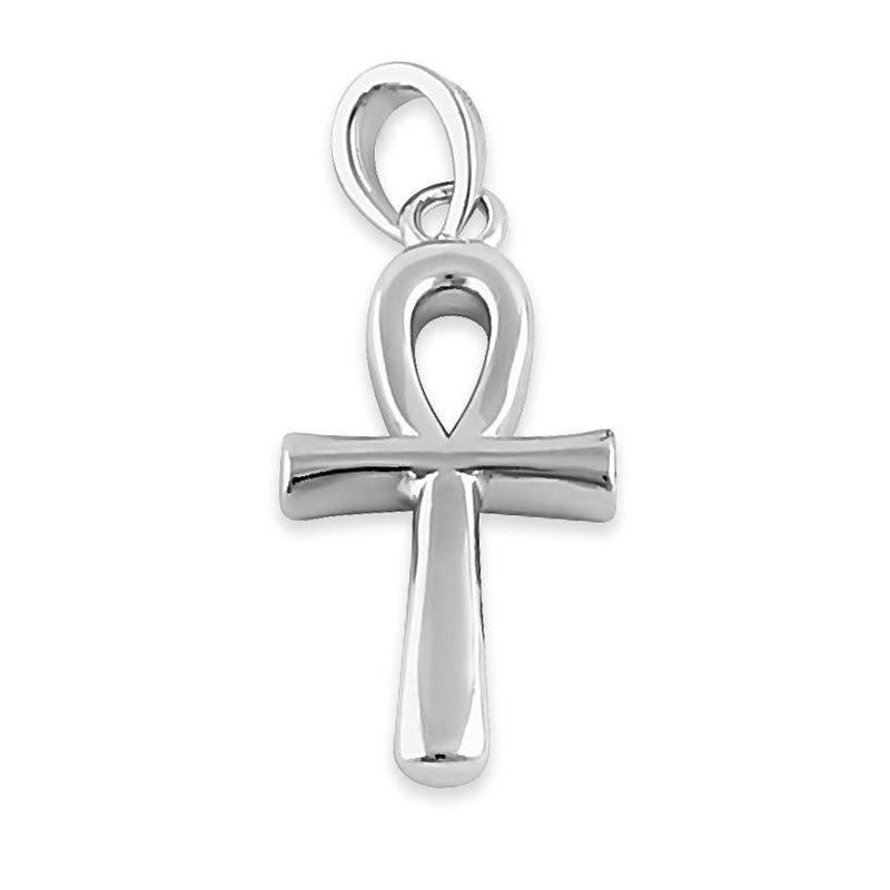 Sterling Silver Egyptian Ank Cross Pendant