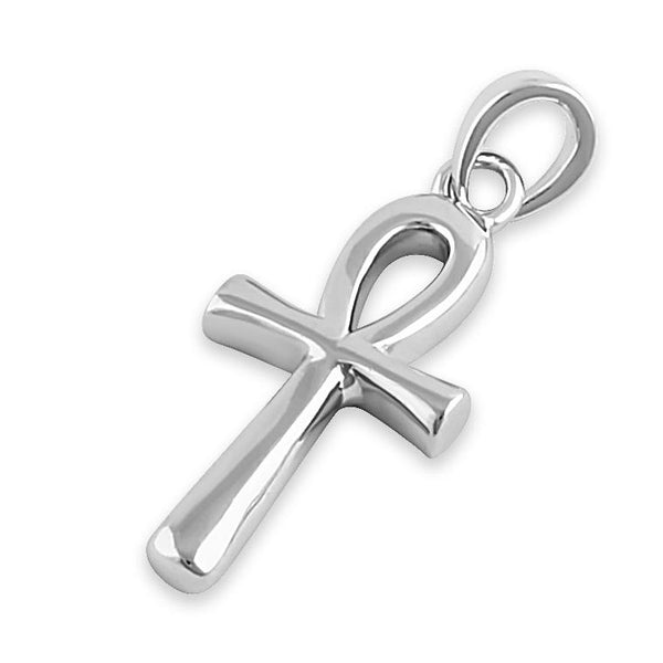 Sterling Silver Egyptian Ank Cross Pendant