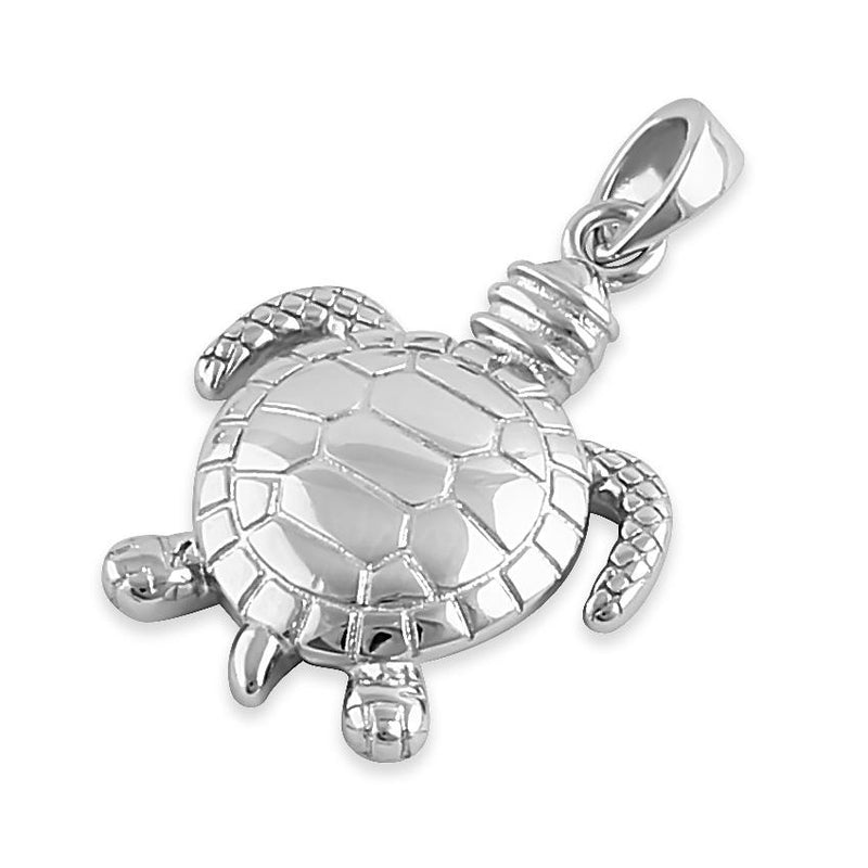 Sterling Silver Sea Turtle Pendant