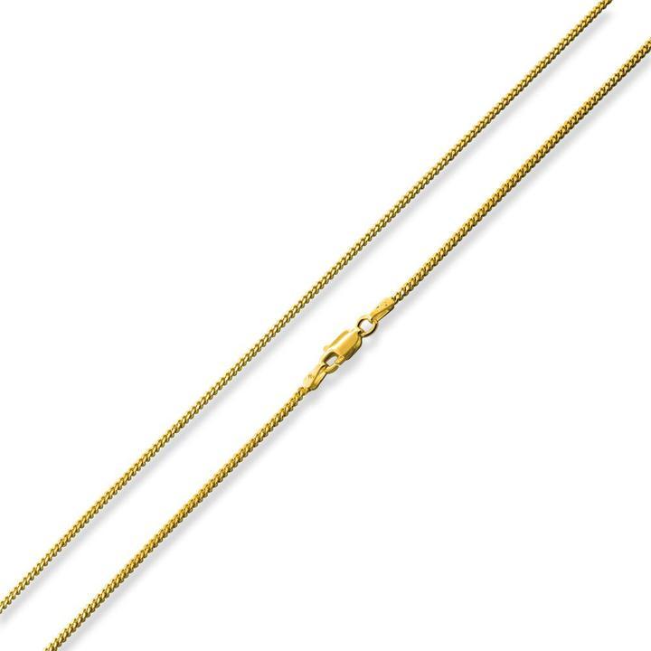 14K Gold Plated Sterling Silver Curb Chain 1.7MM