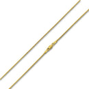 14K Gold Plated Sterling Silver Glitter Snake Chain 1.0mm