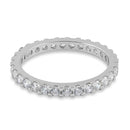 Sterling Silver Stackable Eternity CZ Ring