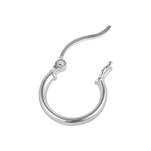 Sterling Silver 2.0MM x 15MM Hoop Earrings