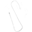 Sterling Silver 8 Sided Snake Chain 0.85mm