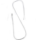 Sterling Silver 8 Sided Snake Chain 1.3mm
