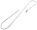 Rhodium Sterling Silver 8 Sided Snake Chain 0.7mm