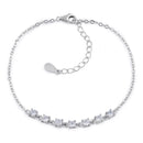 Sterling Silver Elegant Clear CZ Bracelet