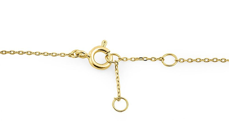 Solid 14K Yellow Gold Marquise & Round CZ Bracelet