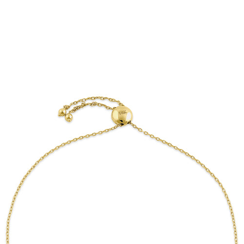 Solid 14K Yellow Gold Anchor Bracelet