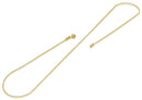 14K Gold Plated Sterling Silver Bead Chain 1.0MM