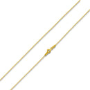 14K Gold Plated Sterling Silver Bead Chain 1.0MM