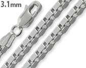 Sterling Silver Box Chain 3.1mm