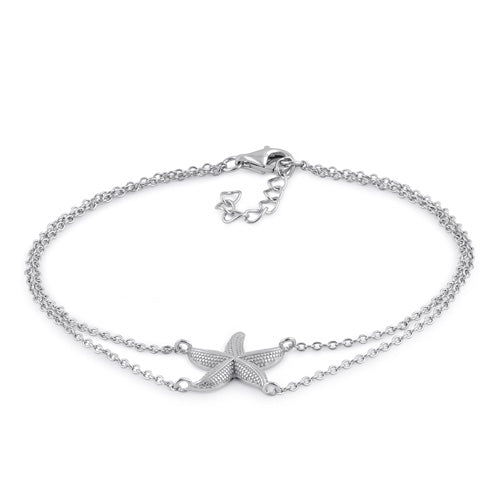 Sterling Silver Starfish Bracelet