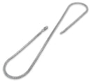 Rhodium Sterling Silver Curb Chain 3.0MM
