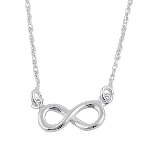 Sterling Silver Small Infinity Sign Necklace