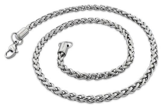 Stainless Steel 15" Spiga Chain Necklace 5.0 MM