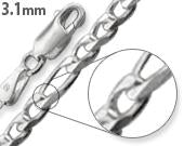 Sterling Silver Figaro Chain 3.1mm