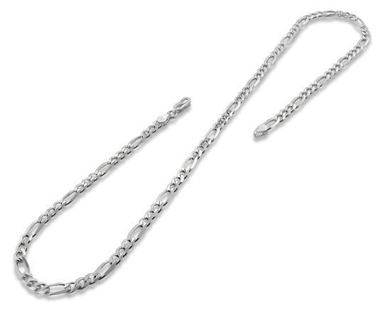 Sterling Silver Figaro Chain 5.1mm