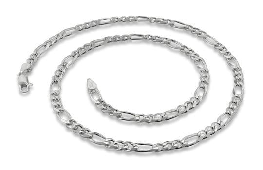 Sterling Silver Figaro Chain 5.1mm