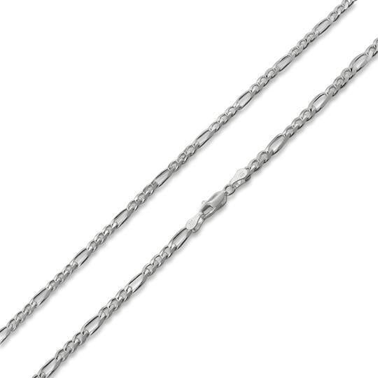 Sterling Silver Figaro Chain 5.1mm