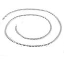 Sterling Silver Flat Curb Chain Necklace 4.8mm