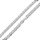 Sterling Silver Flat Marina Chain 9MM