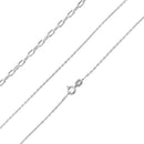 Sterling Silver Forz D/C Chain Necklace - 1.35mm