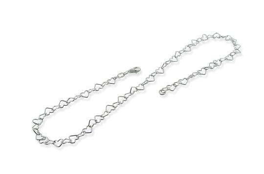Sterling Silver Heart Chain 4.4mm