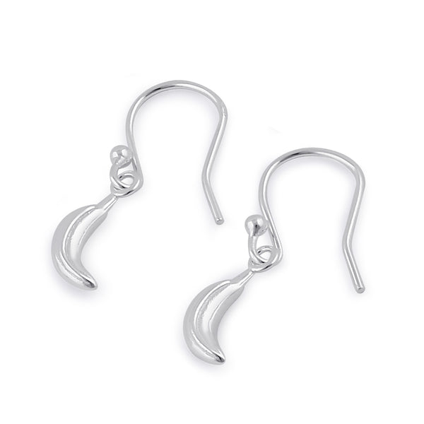 Sterling Silver Dangling Banana Earrings