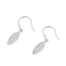 Sterling Silver Dangling Leaf Earrings