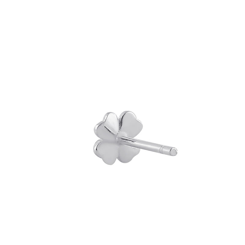 Sterling Silver Clover Stud Earrings