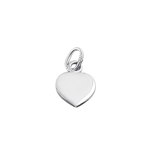 Sterling Silver Small Oxidized Filigree Heart Pendant
