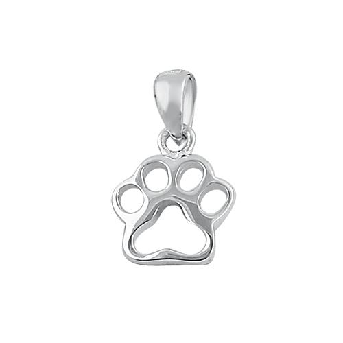 Sterling Silver Paw Pendant