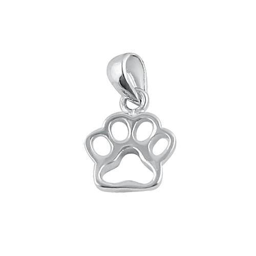 Sterling Silver Paw Pendant