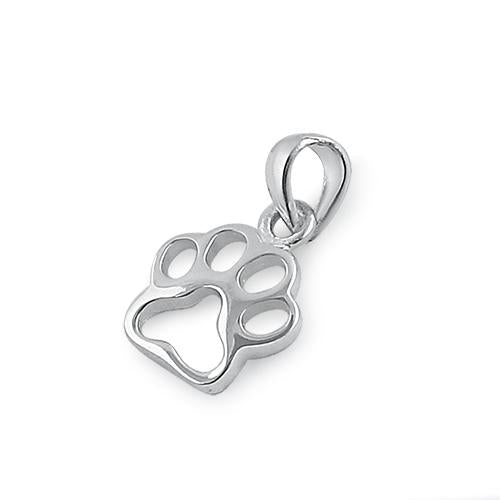 Sterling Silver Paw Pendant