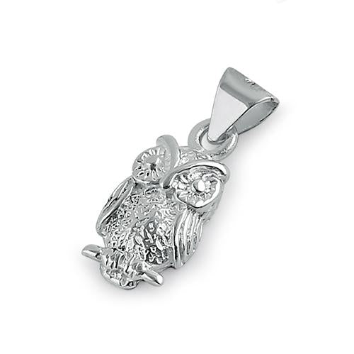 Sterling Silver Owl Pendant