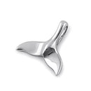 Solid 14K White Gold Dolphin Tale Pendant