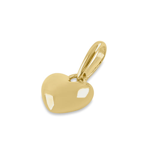 Solid 14K Yellow Gold Small Heart Pendant
