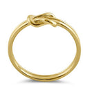 Solid 14K Gold Double Knot Rope Ring