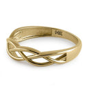 Solid 14K Yellow Gold Braid Ring