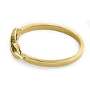 Solid 14K Yellow Gold Infinity Promise Ring
