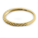 Solid 14K Yellow Gold Bead Ring