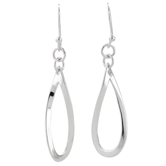 Sterling Silver Freeform Dangle Earrings