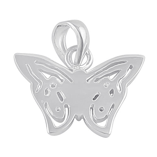 Sterling Silver Butterfly Twist Pendant