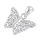 Sterling Silver Butterfly Twist Pendant