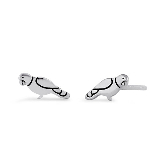 Sterling Silver Parot Earrings