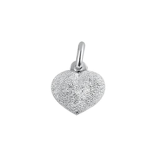 Sterling Silver Stardust Heart Pendant