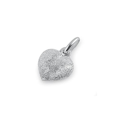 Sterling Silver Stardust Heart Pendant